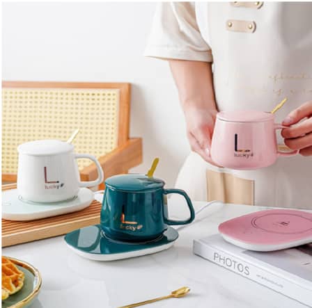 Classy Electric Coffee Warmer Coaster and Mug Set Classy Electric Coffee Warmer Coaster and Mug Set